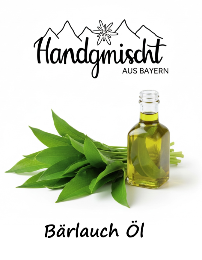 Bärlauch Öl mit Inlay