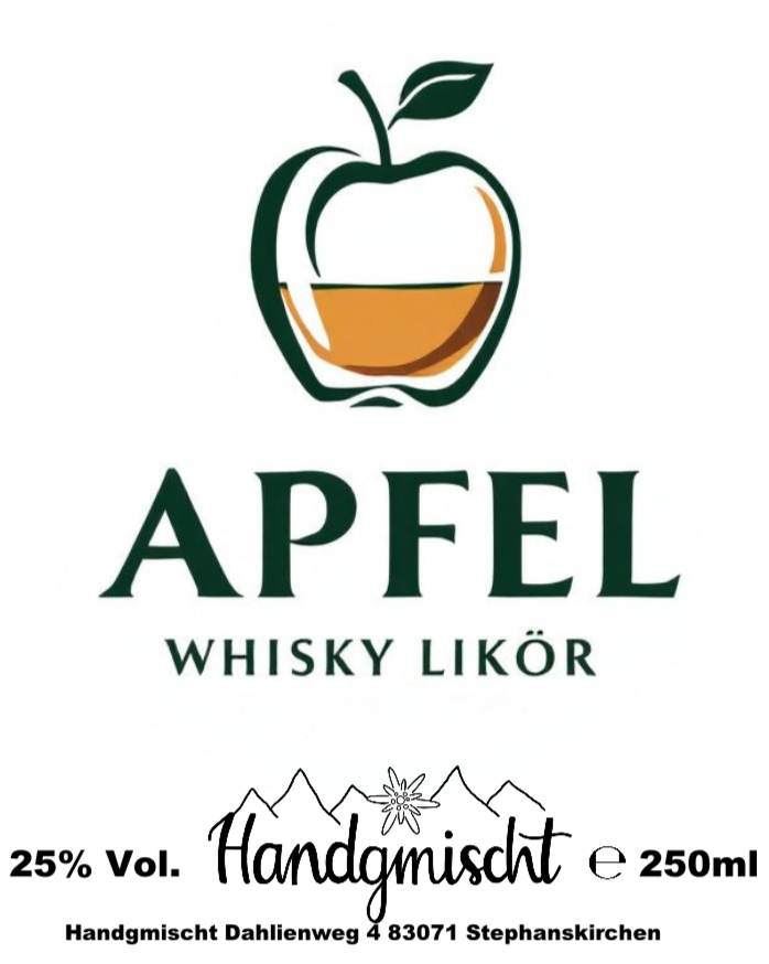 Apfel Whiskey Likör 25% vol