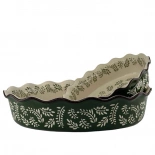 Auflaufform oval 2er-Set Grün/Weiß - Miljögården