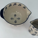 Schüssel mit Ausguss Weiß/Blau - Miljögården