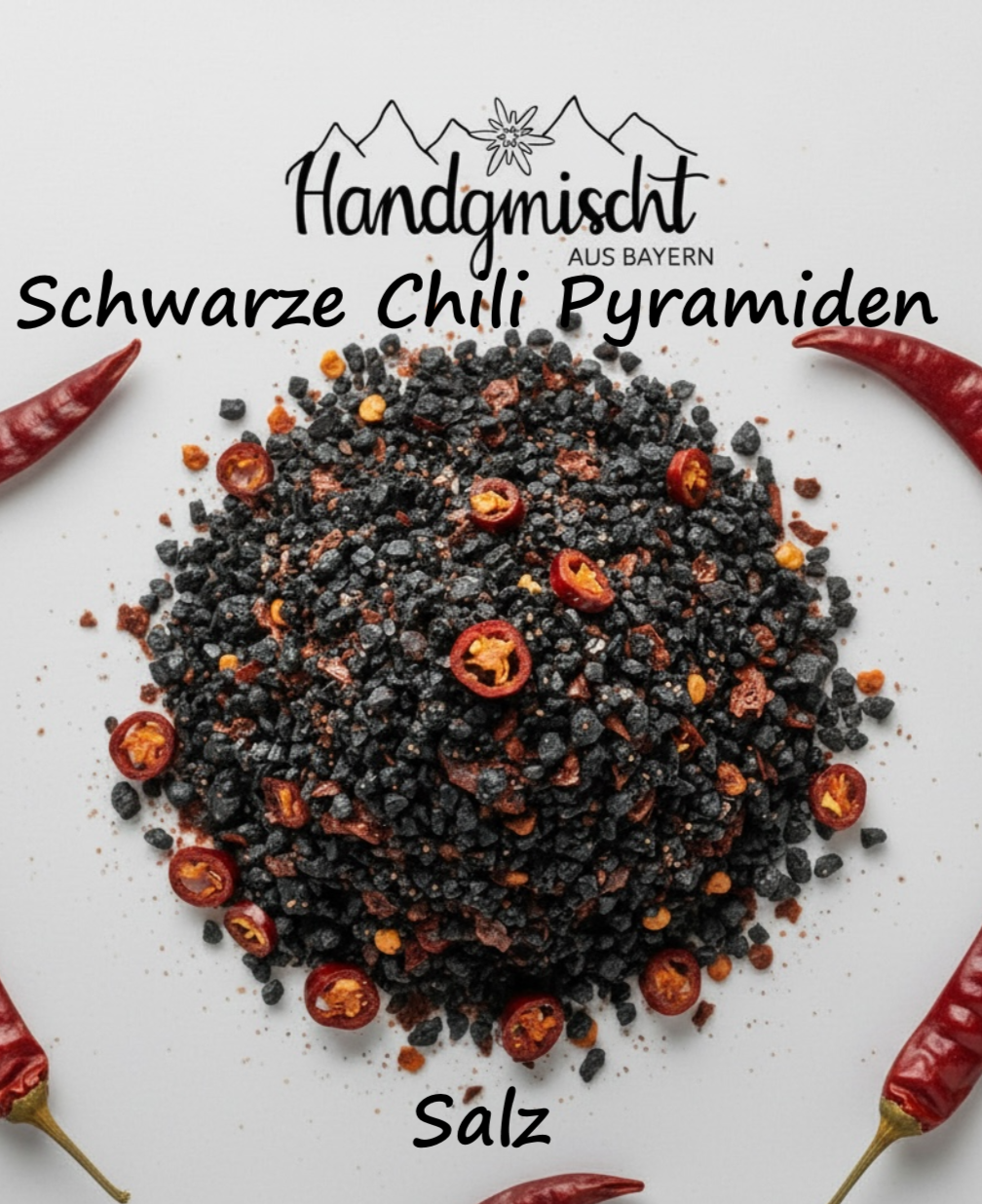 Schwarze Chili Pyramiden – Nachfüllpackung