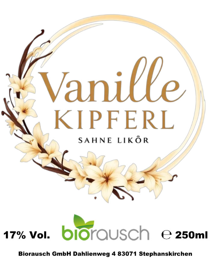 Vanille-Kipferl-Sahne-Likör 17% vol